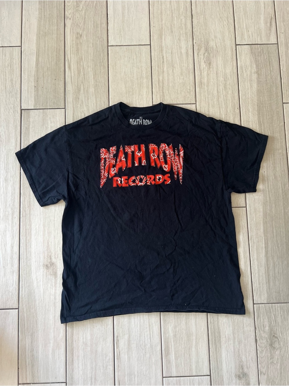Death Row Records Black T Shirt Size XLarge